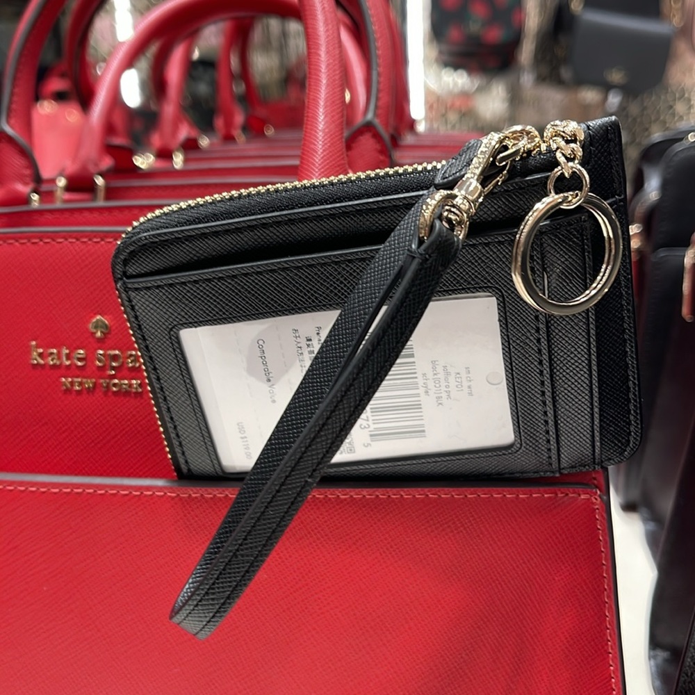 Kate Spade Schuyler Small Card Holder Wristlet
Black 
NWT - Picture 14 of 16